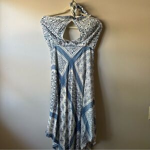 Dress Forum Los Angeles Boho Halter Handkerchief Hem Beach Festival Dress Size M